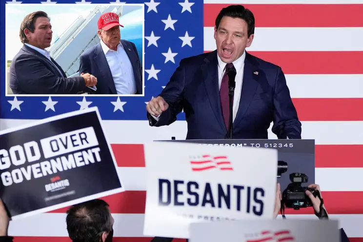 Ron DeSantis 2028 presidential run composite image